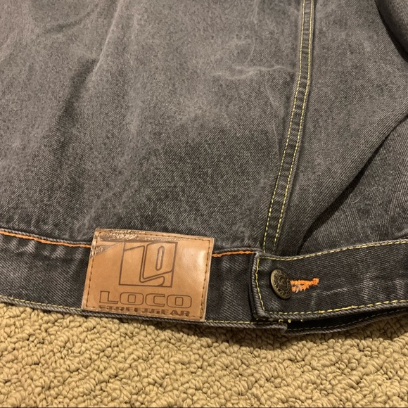 Loco Street Wear Mens Button Up Denim Jacket - Picture 5 of 5